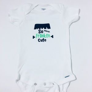 Halloween baby onesie - Frankenstein
